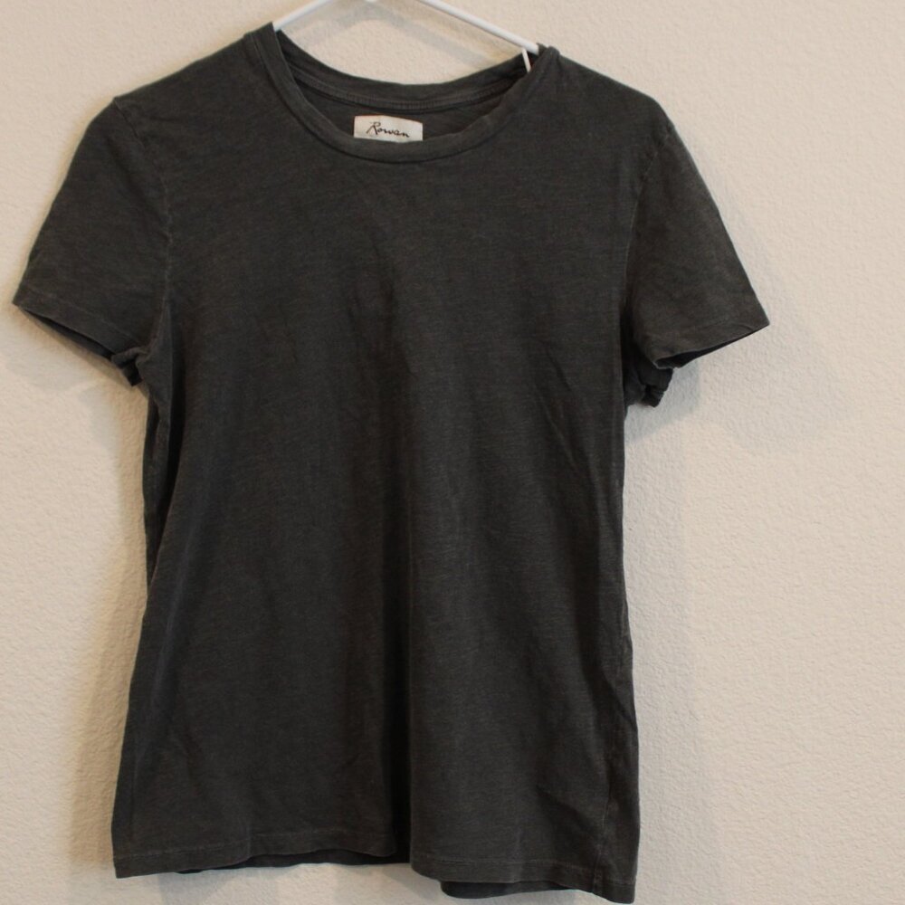 Rowan 100% cotton gray washed look classic tshirt size medium